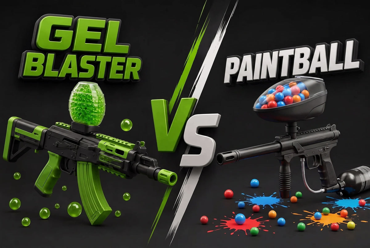 Gel Blaster vs. Paintball